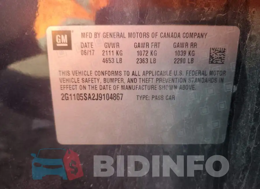 2G1105SA2J9104867 Photo# 12