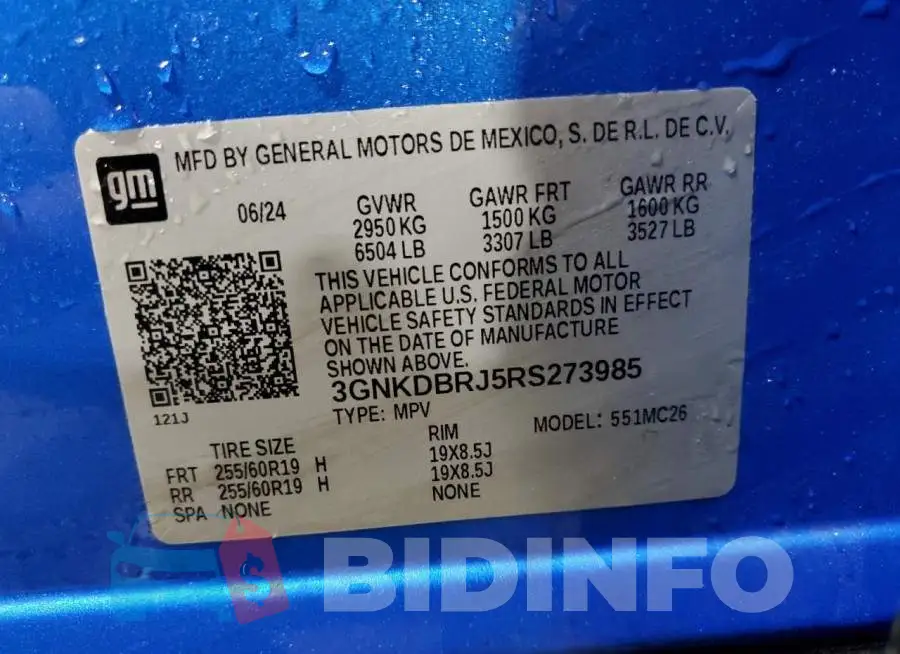 3GNKDBRJ5RS273985 Photo# 14