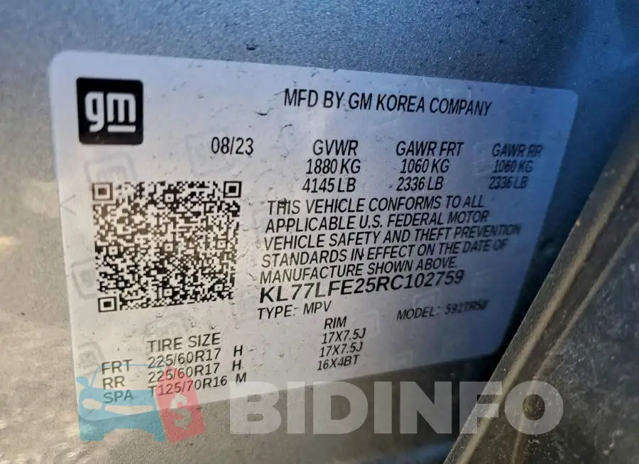 KL77LFE25RC102759 Photo# 13