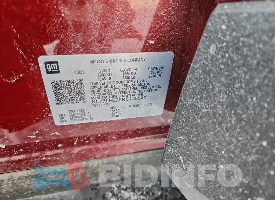KL77LFE28RC145542 Photo# 12