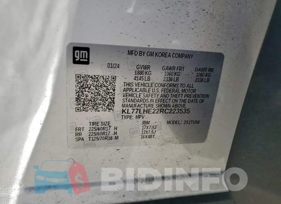 KL77LHE22RC223535 Photo# 13