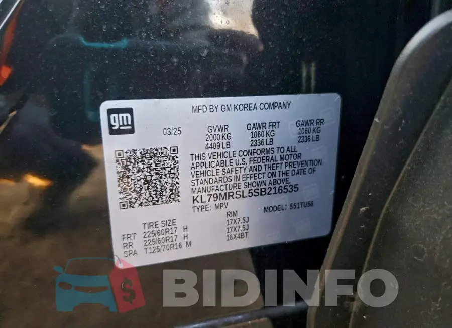 KL79MRSL5SB216535 Photo# 13