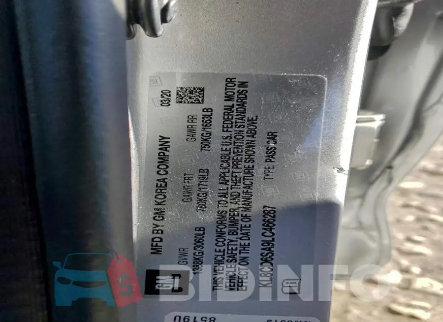 KL8CD6SA9LC466287 Photo# 12