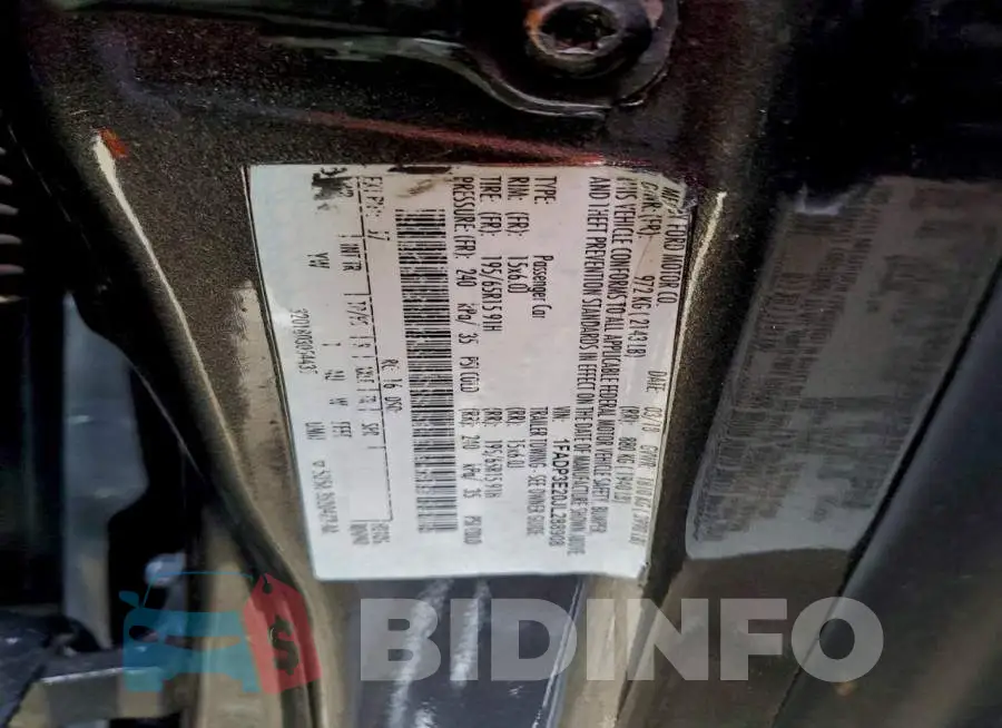 1FADP3E20JL288908 Photo# 12