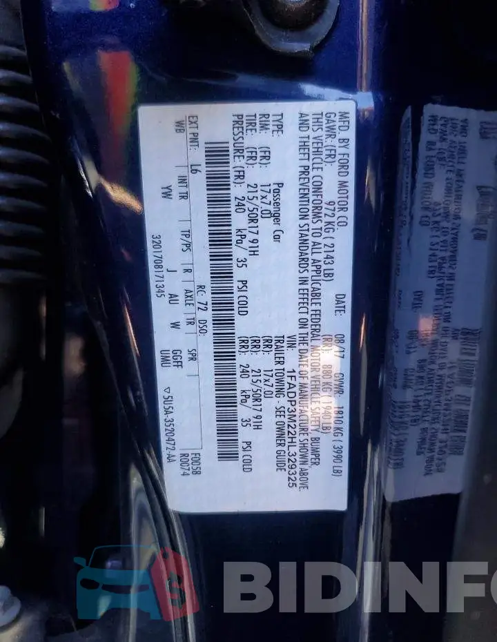 1FADP3M22HL329325 Photo# 12