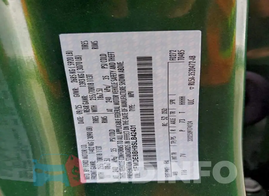 1FMDE8BH9SLB42431 Photo# 12