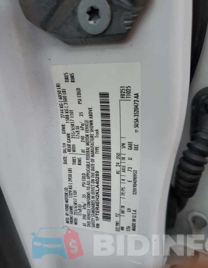 1FTER4EH2KLA40289 Photo# 12