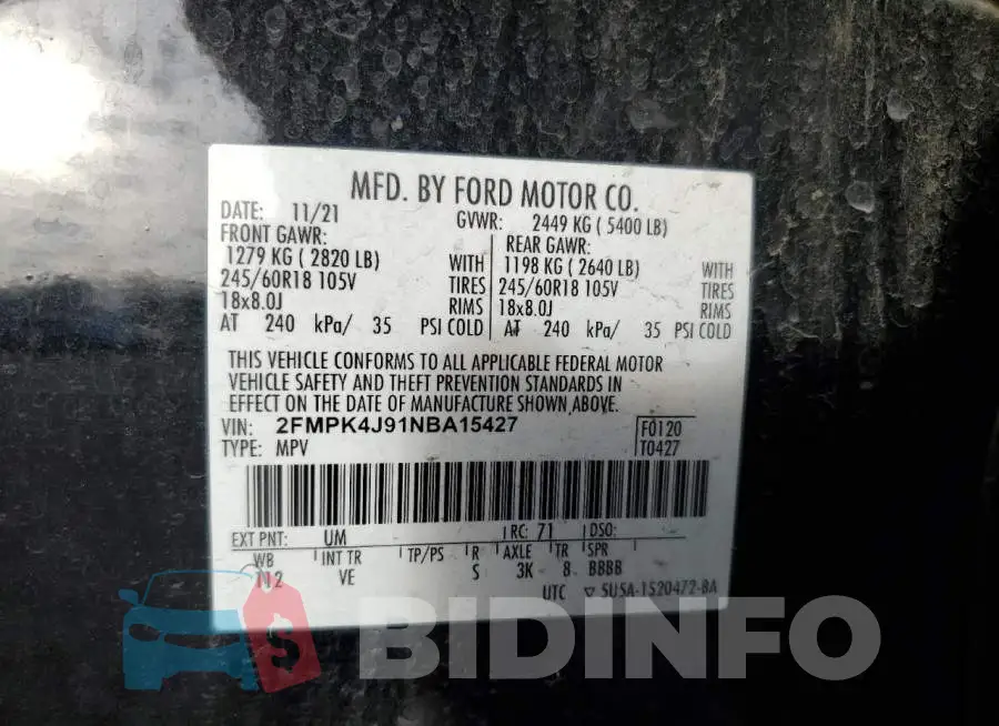2FMPK4J91NBA15427 Photo# 13