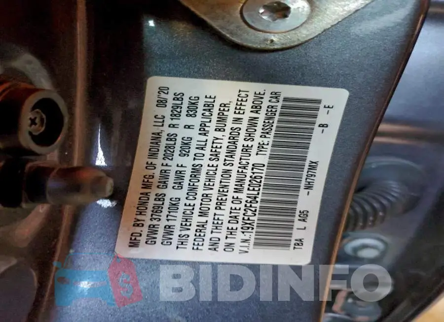 19XFC2F64LE026170 Photo# 12
