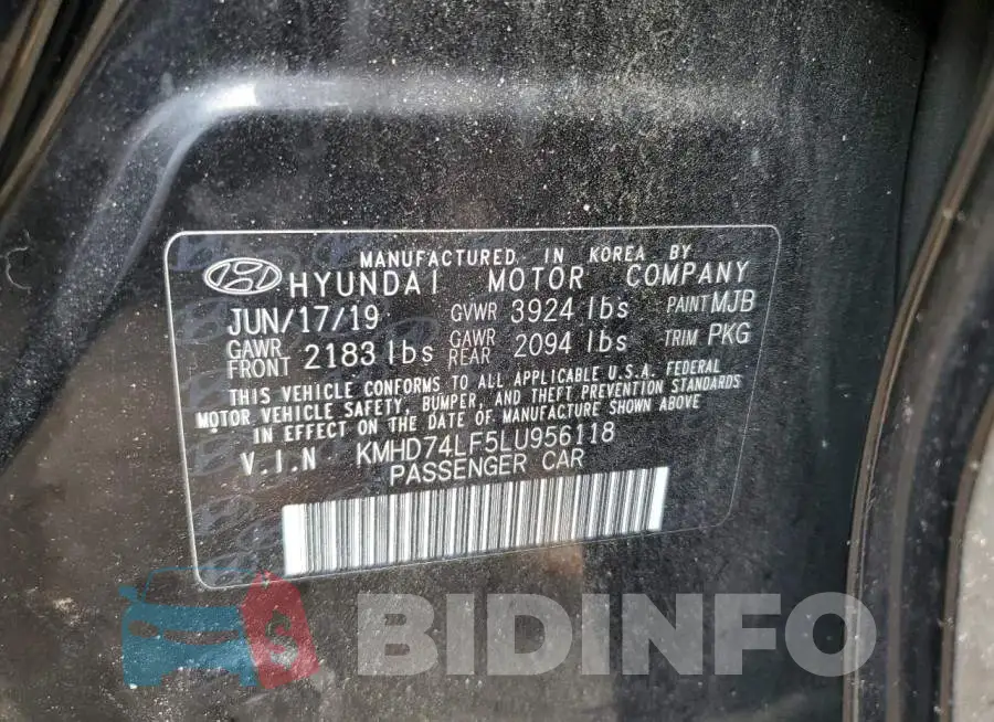 KMHD74LF5LU956118 Photo# 12