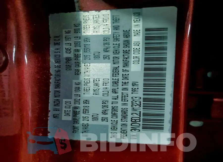 3MVDMBDL2LM132313 Photo# 14