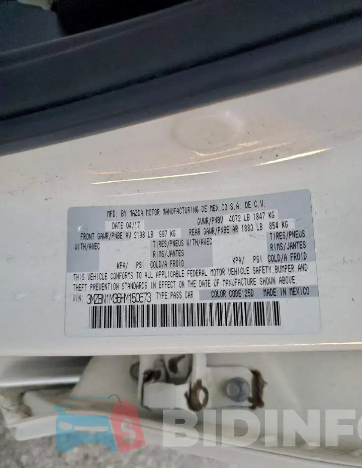 3MZBN1M36HM150673 Photo# 13