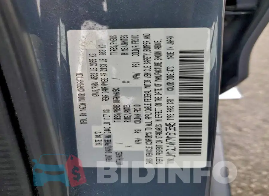 JM1GL1WY7M1613645 Photo# 12