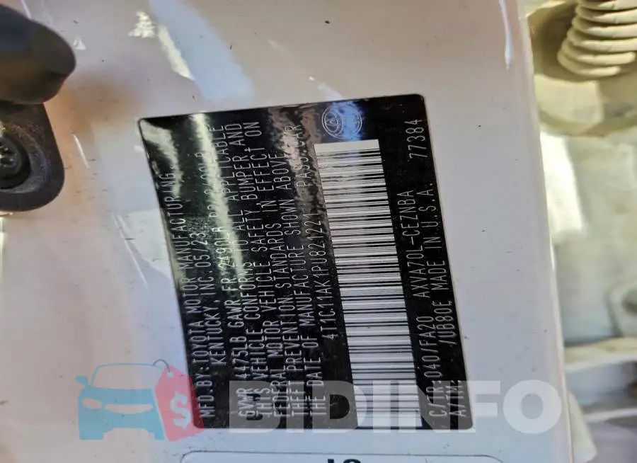4T1C11AK1PU821221 Photo# 13