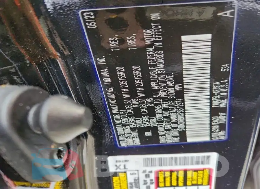 5TDKDRBHXPS512974 Photo# 12