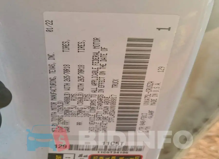 5TFLA5DAXNX008017 Photo# 12