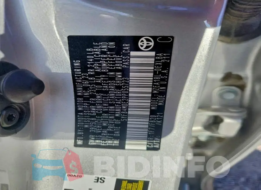 5YFB4MDE2PP055723 Photo# 13