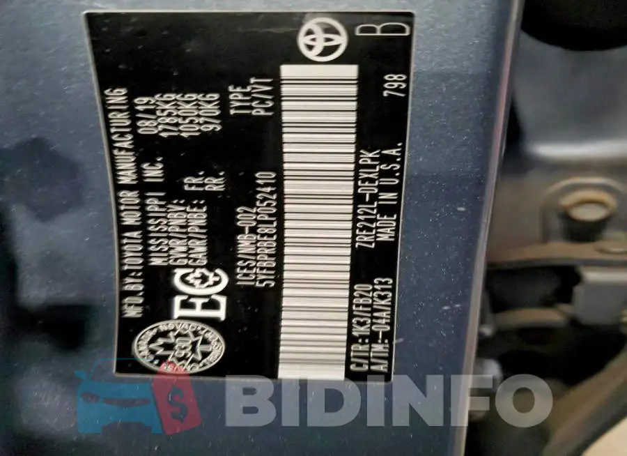 5YFBPRBE8LP052410 Photo# 13
