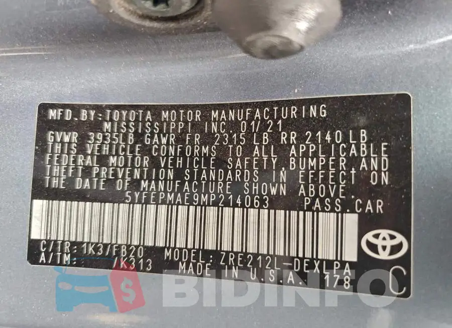 5YFEPMAE9MP214063 Photo# 13