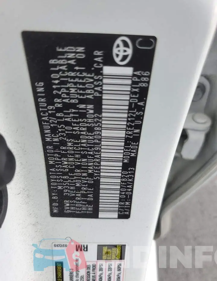 5YFEPRAE9LP098522 Photo# 12