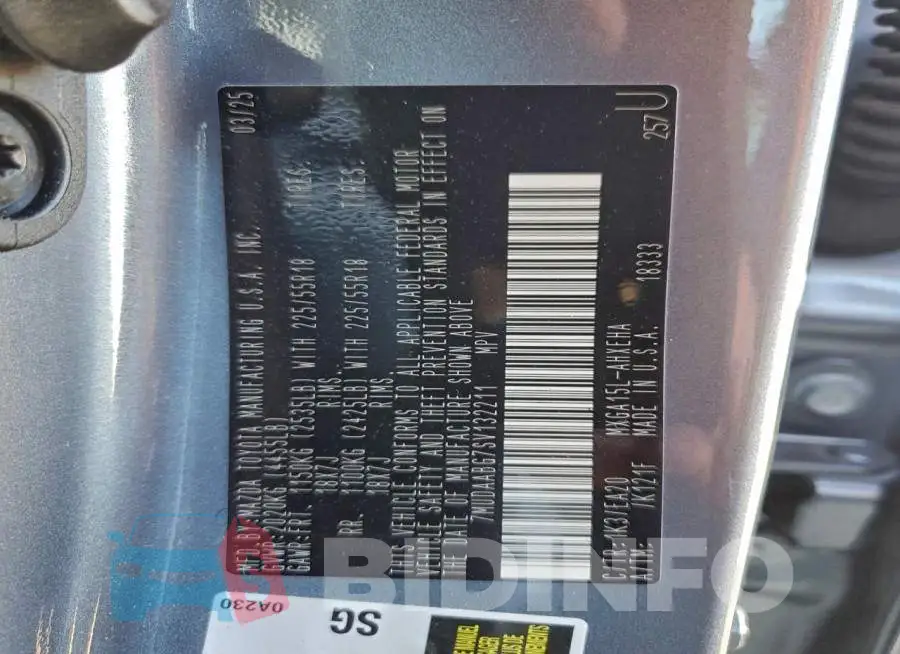 7MUDAABG7SV132211 Photo# 13
