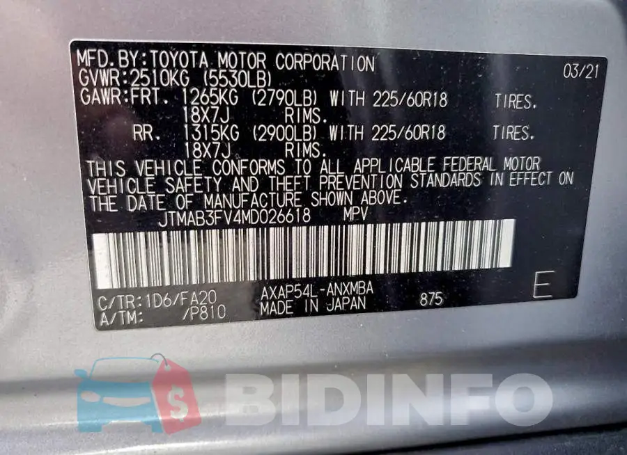 JTMAB3FV4MD026618 Photo# 13