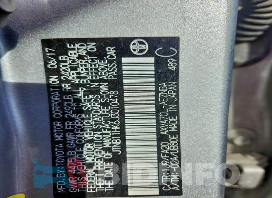 JTNB11HK6J3010478 Photo# 13