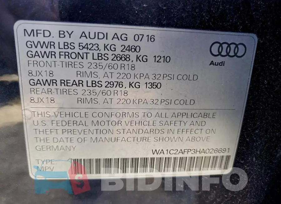 WA1C2AFP3HA026691 Photo# 13