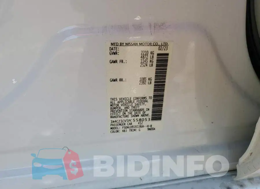 1N4CZ1CV5PC558053 Photo# 12