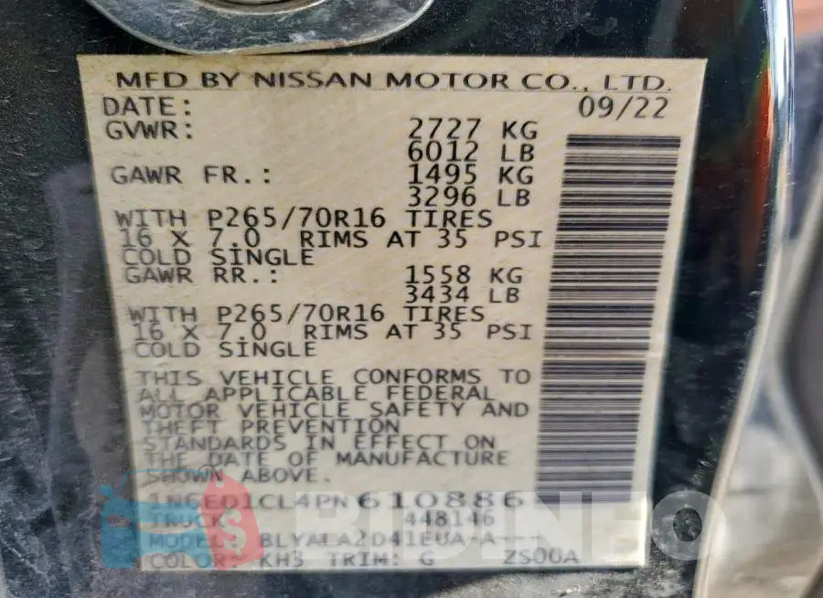 1N6ED1CL4PN610886 Photo# 12