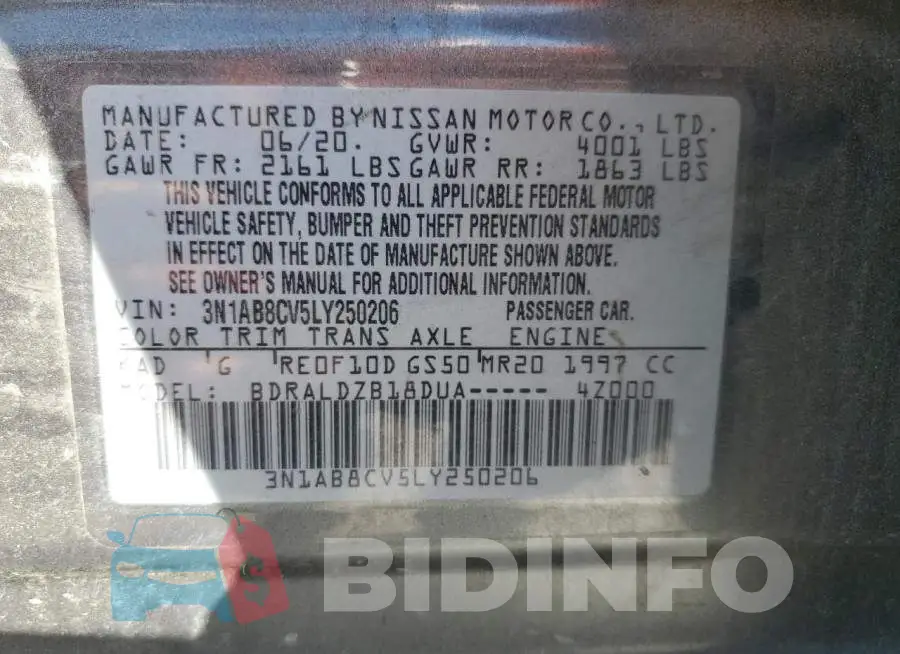 3N1AB8CV5LY250206 Photo# 12