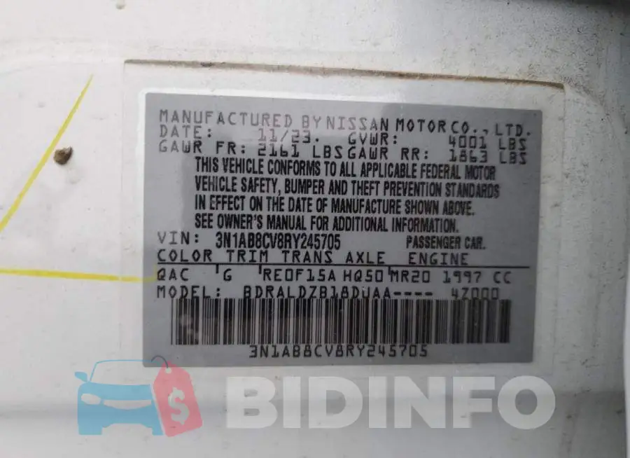 3N1AB8CV8RY245705 Photo# 12