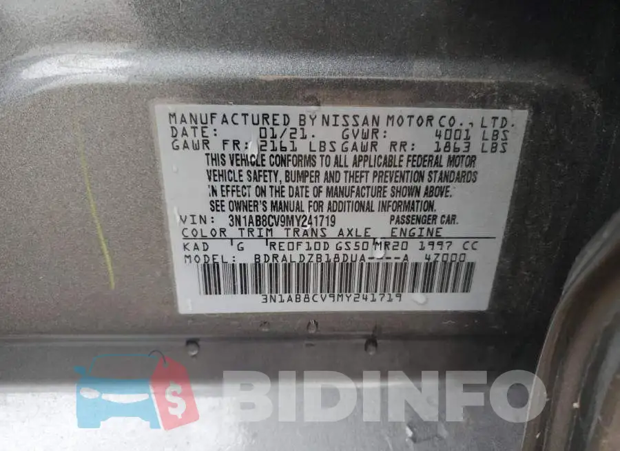 3N1AB8CV9MY241719 Photo# 12