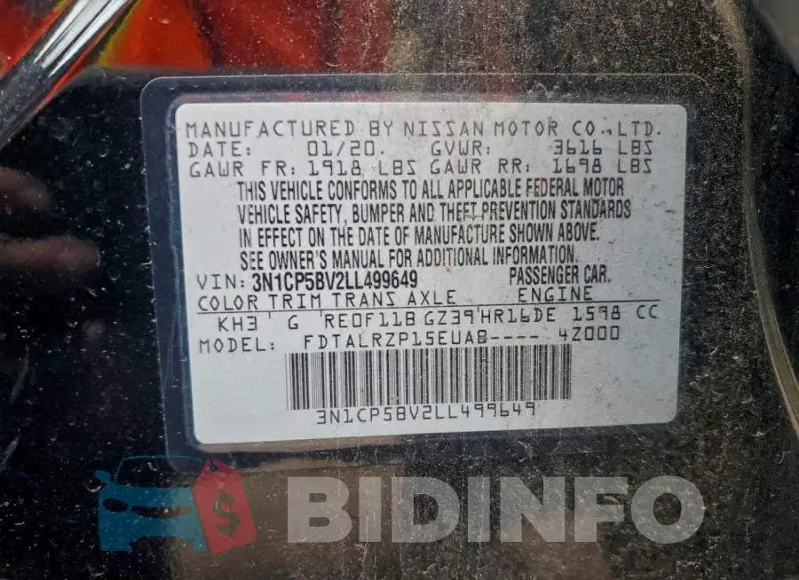 3N1CP5BV2LL499649 Photo# 12
