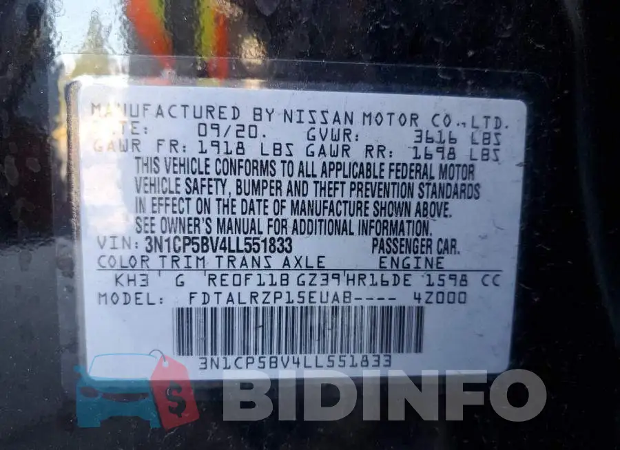 3N1CP5BV4LL551833 Photo# 12