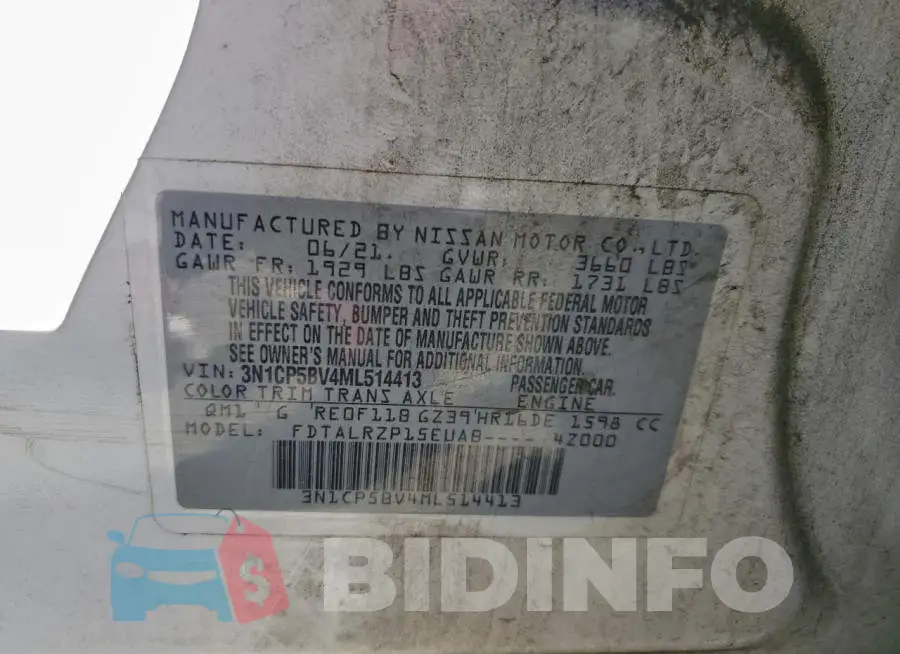 3N1CP5BV4ML514413 Photo# 14