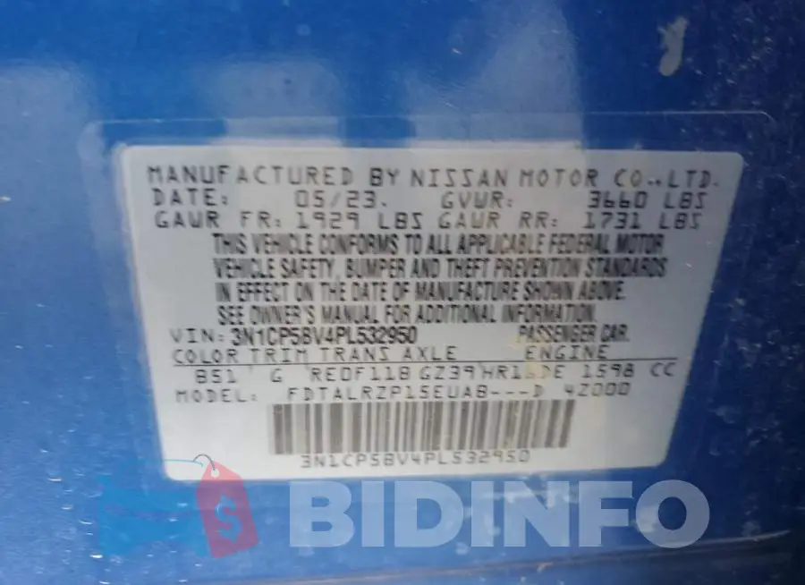 3N1CP5BV4PL532950 Photo# 12