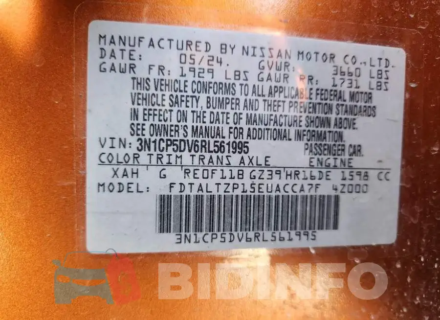 3N1CP5DV6RL561995 Photo# 13