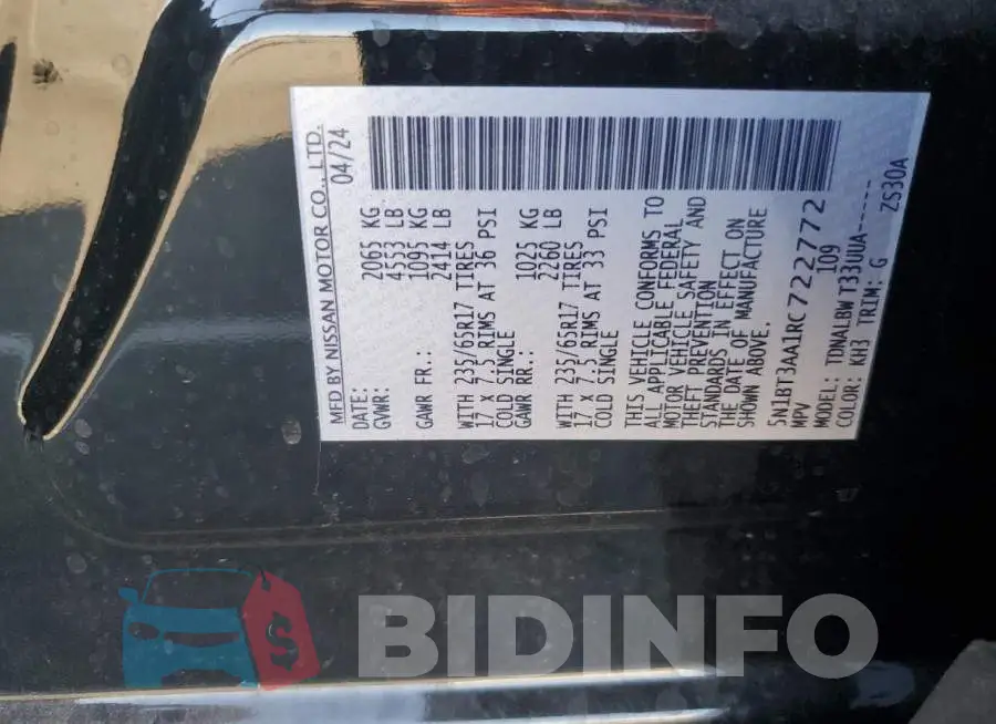 5N1BT3AA1RC722772 Photo# 13