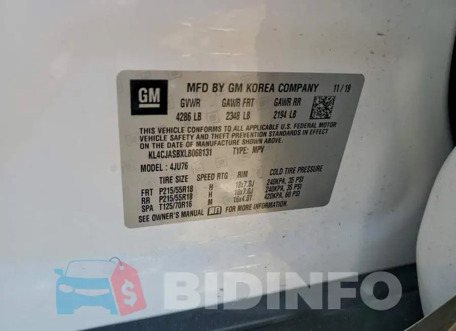 KL4CJASBXLB068131 Photo# 12