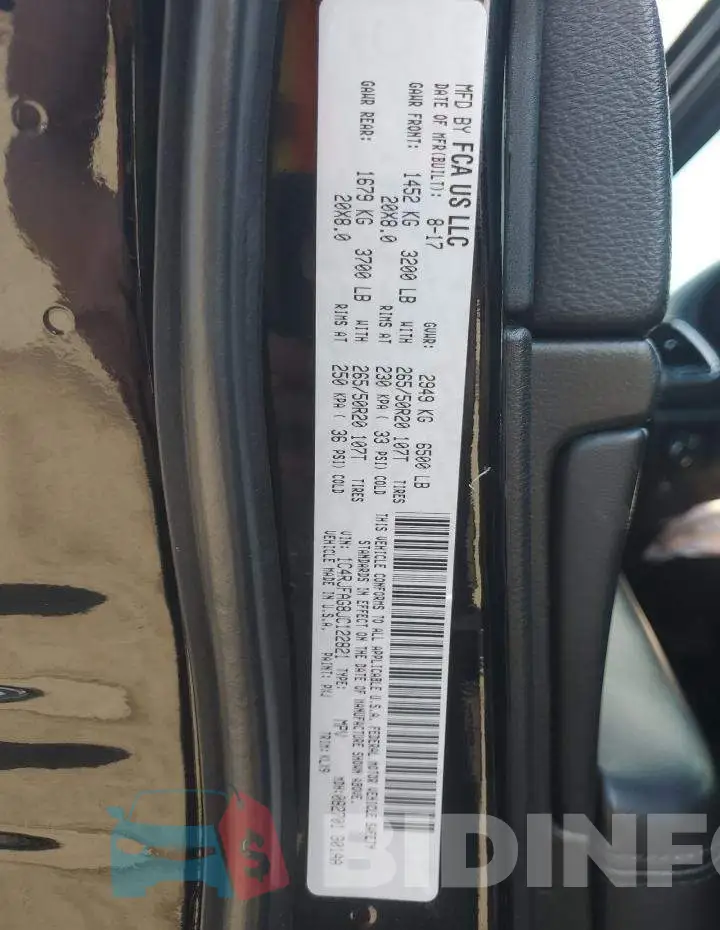 1C4RJFAG8JC122821 Photo# 13