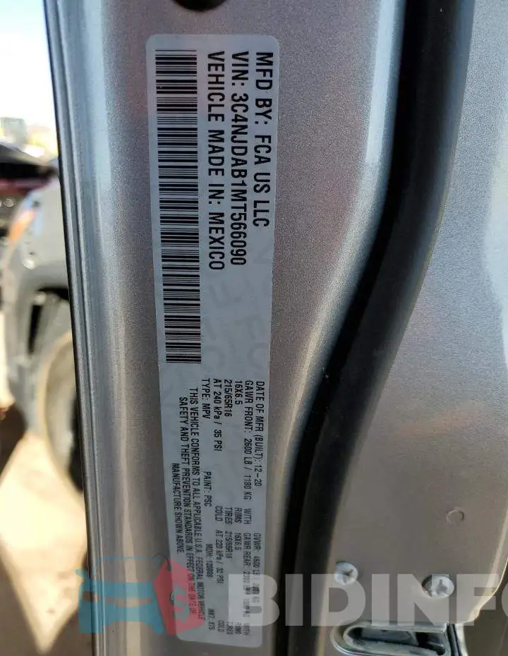 3C4NJDAB1MT566090 Photo# 13