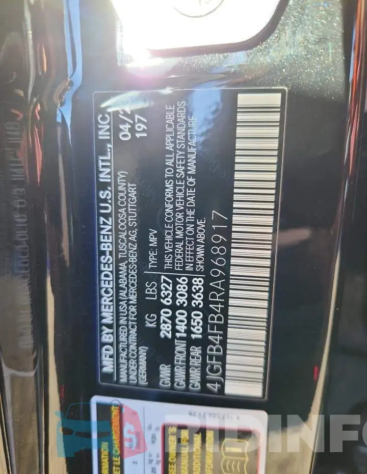 4JGFB4FB4RA968917 Photo# 13