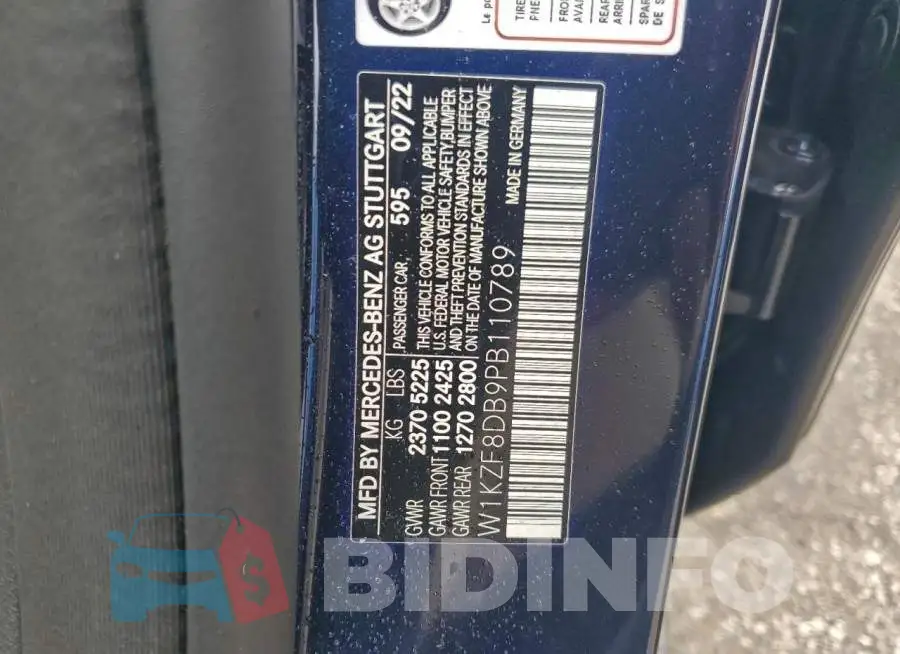 W1KZF8DB9PB110789 Photo# 13