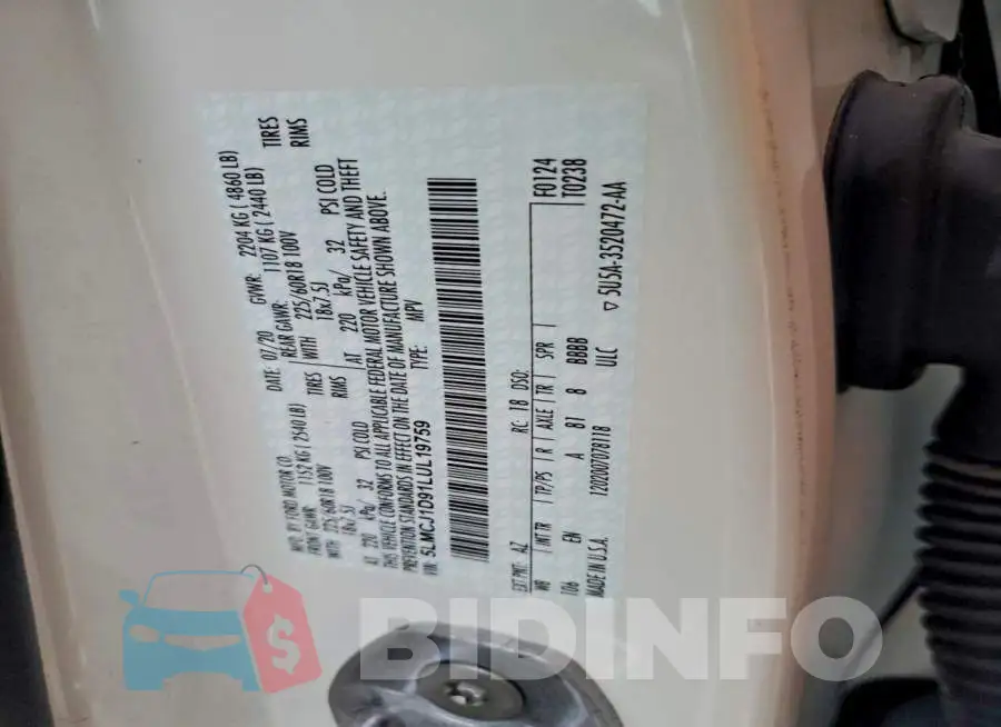 5LMCJ1D91LUL19759 Photo# 13