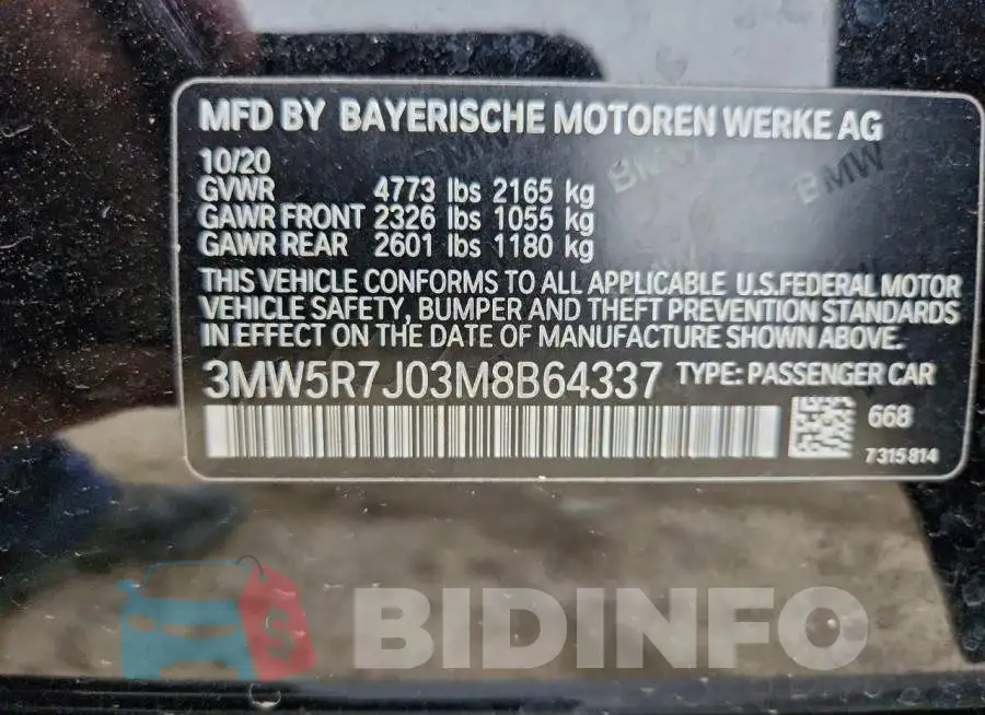 3MW5R7J03M8B64337 Photo# 12