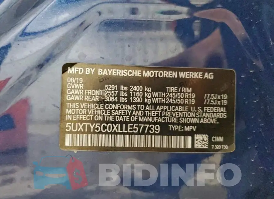 5UXTY5C0XLLE57739 Photo# 14