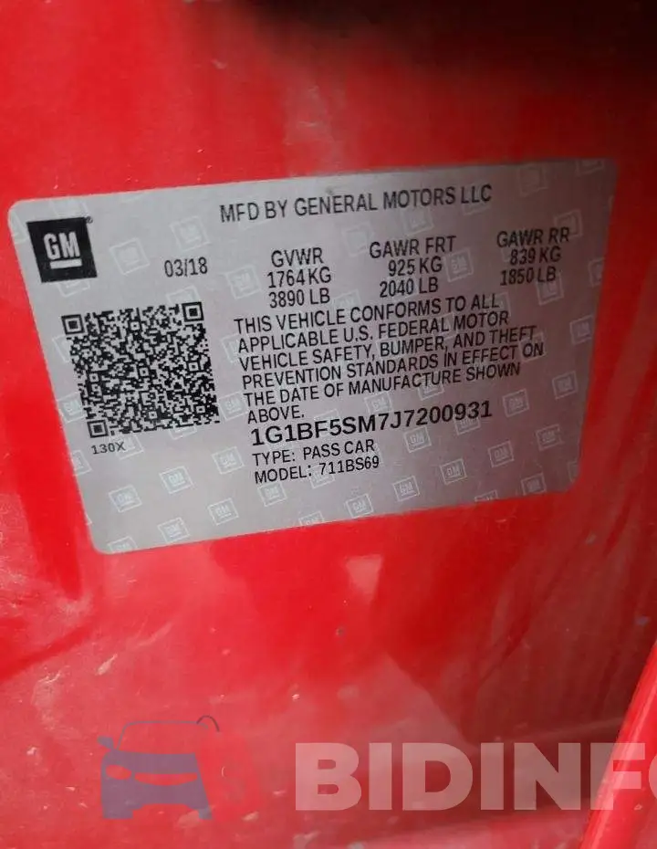 1G1BF5SM7J7200931 Photo# 12