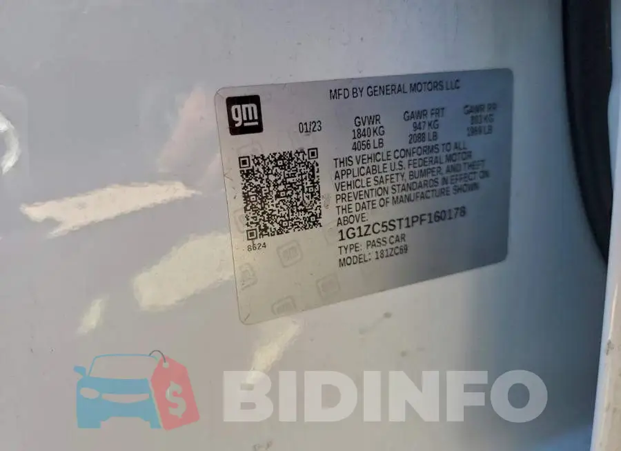 1G1ZC5ST1PF160178 Photo# 13