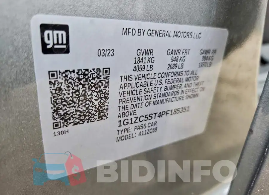 1G1ZC5ST4PF185351 Photo# 12